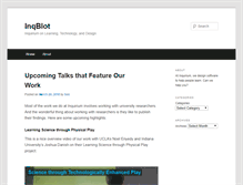 Tablet Screenshot of blogs.inquirium.net